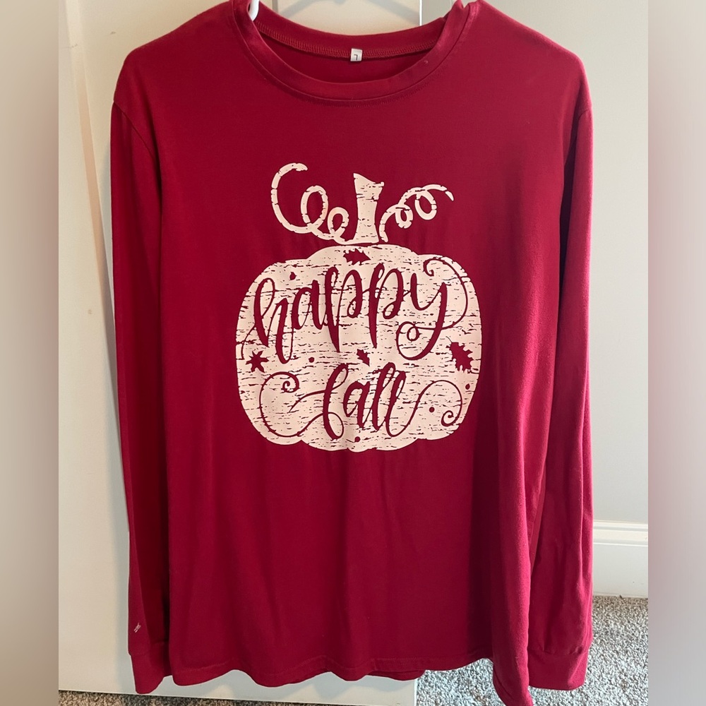 NWOT Happy Fall Long Sleeve Tee